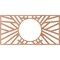 Ekena Millwork Hoover Wood Fretwork Pierced Ceiling Medallion, Cherry, 26"W x 13"H x 9 5/8"ID x 1/4"T CMWP26X13X0250HOCH - alternate 2